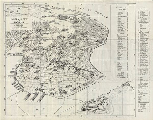 Panoramic Map of Havana. / Plano Panoramico de la Habana. - Main View