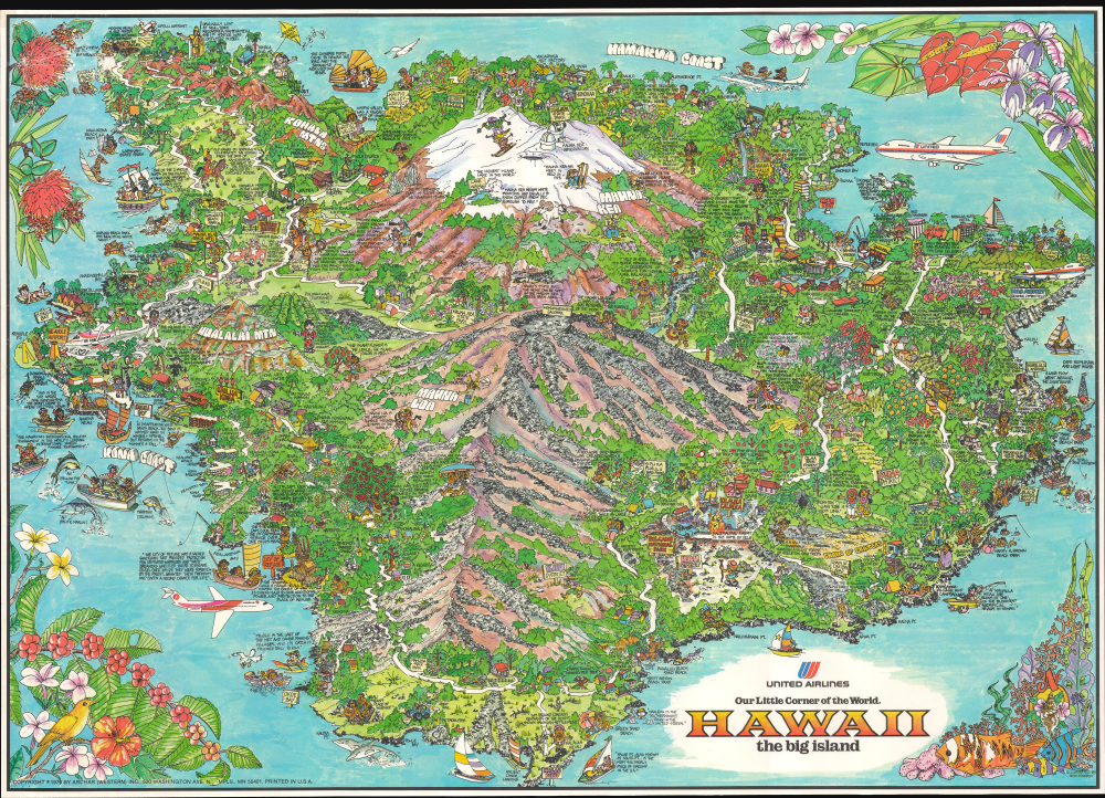 United Airlines Our Little Corner of the World. Hawaii the big island. - Main View