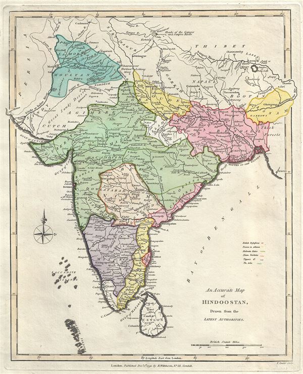 An Accurate Map of Hindoostan, Drawn from the Latest Authorities. - Main View