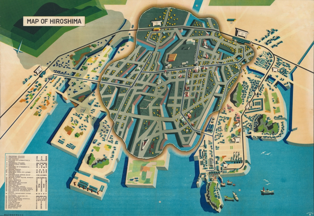 Map of Hiroshima. - Main View