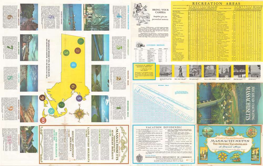 Historic Massachusetts: A Travel Map to help you feel at home in the Bay State. - Alternate View 1