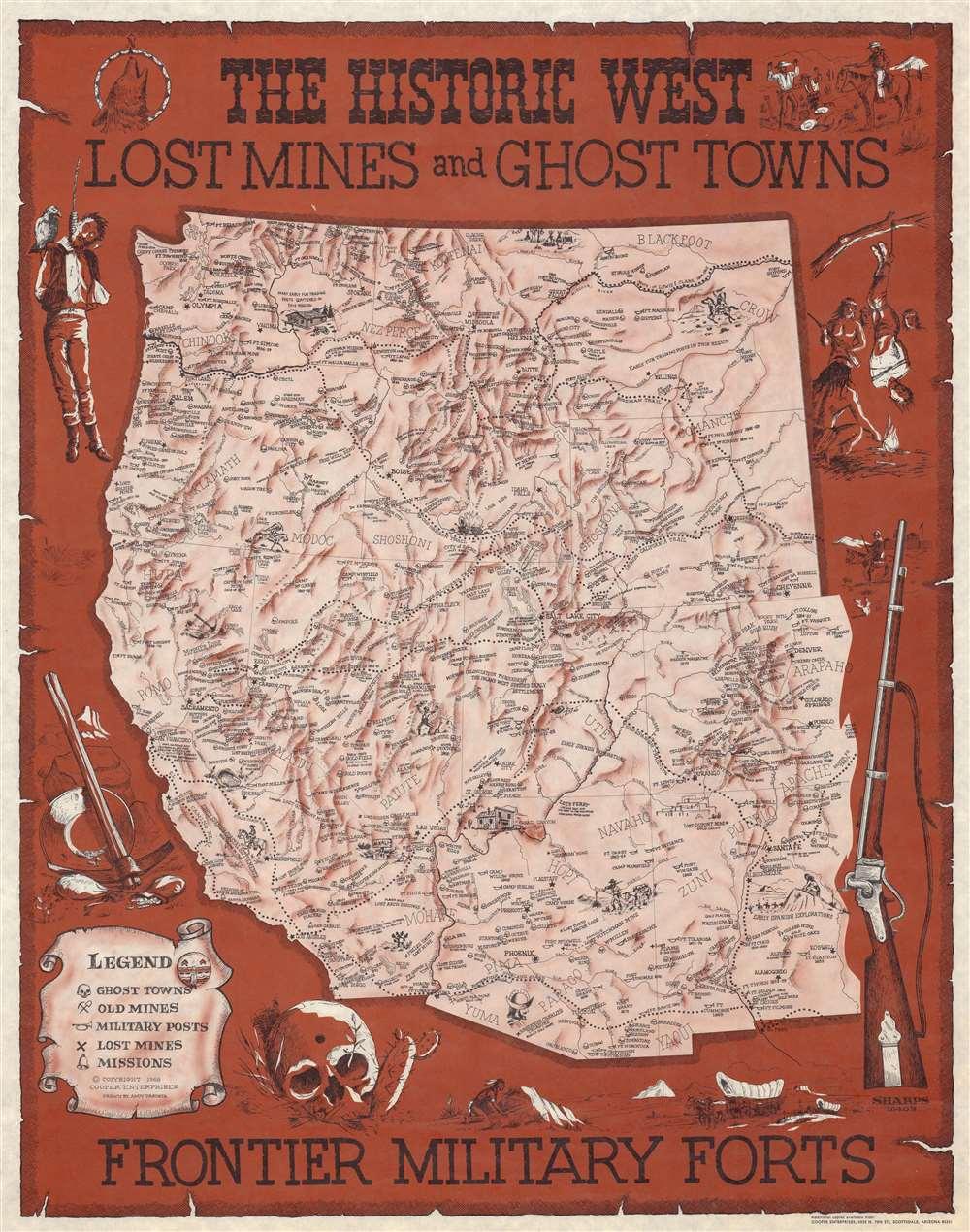The Historic West. Lost Mines and Ghost Towns, Frontier Military Forts. - Main View
