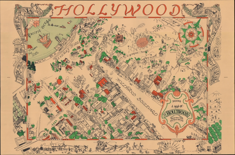 Being A Map of Hollywood from the Best Surveys of the Time. - Main View