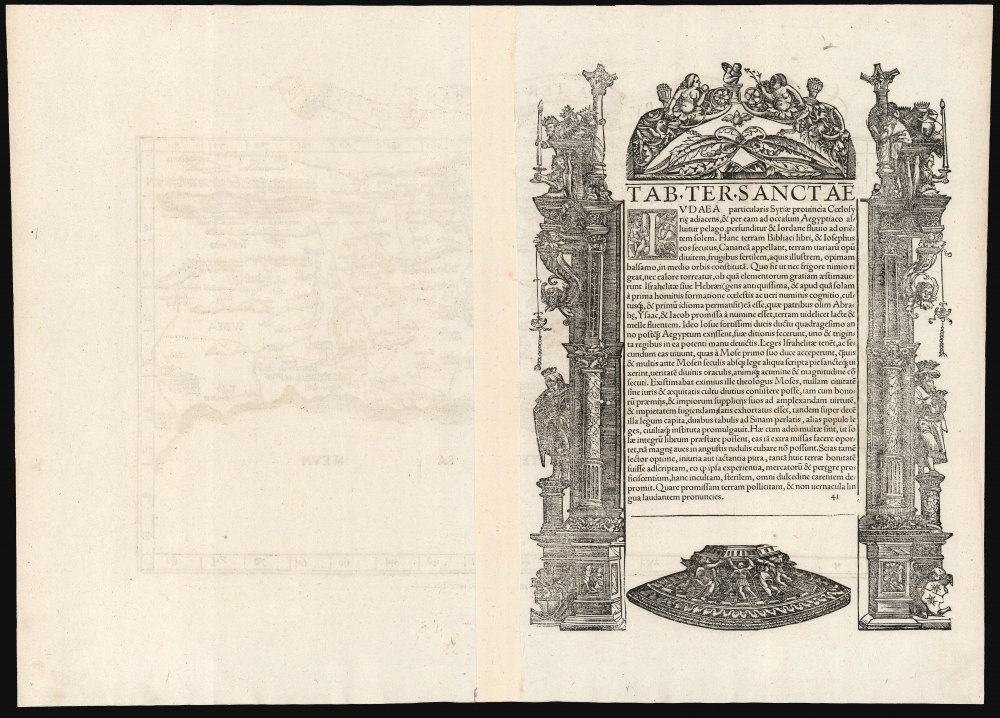 Tabula Terre Sanctae. - Alternate View 1