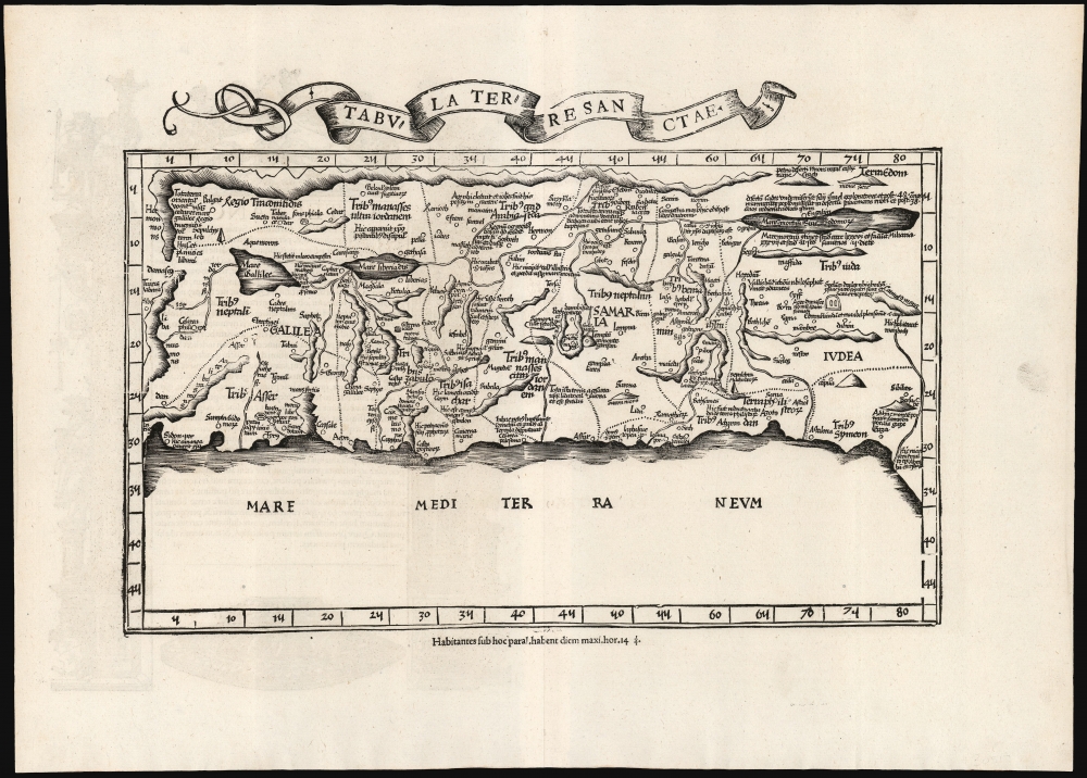 Tabula Terre Sanctae. - Main View