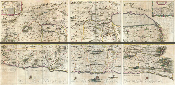 Hornius Map of the Holy Land.