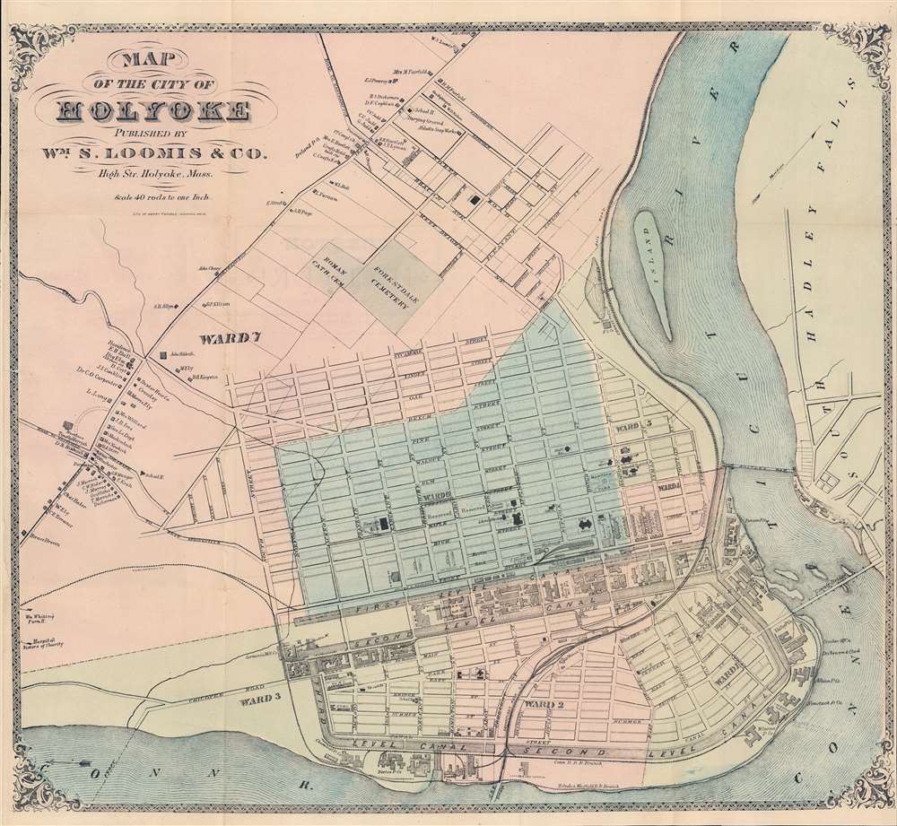 Map of the City of Holyoke. - Main View