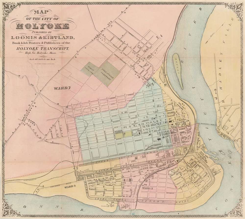 Map of the City of Holyoke. - Main View