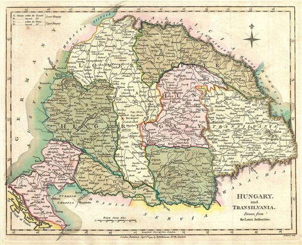 Hungary and Transilvania, Drawn from the Latest Authorities.  [sic] - Main View