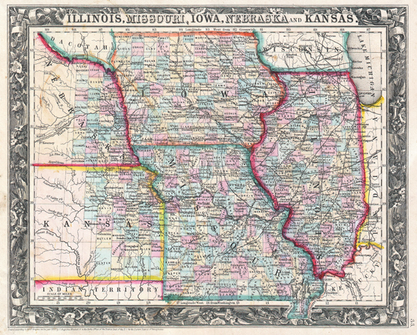 Illinois, Missouri, Iowa, Nebraska and Kansas. - Main View