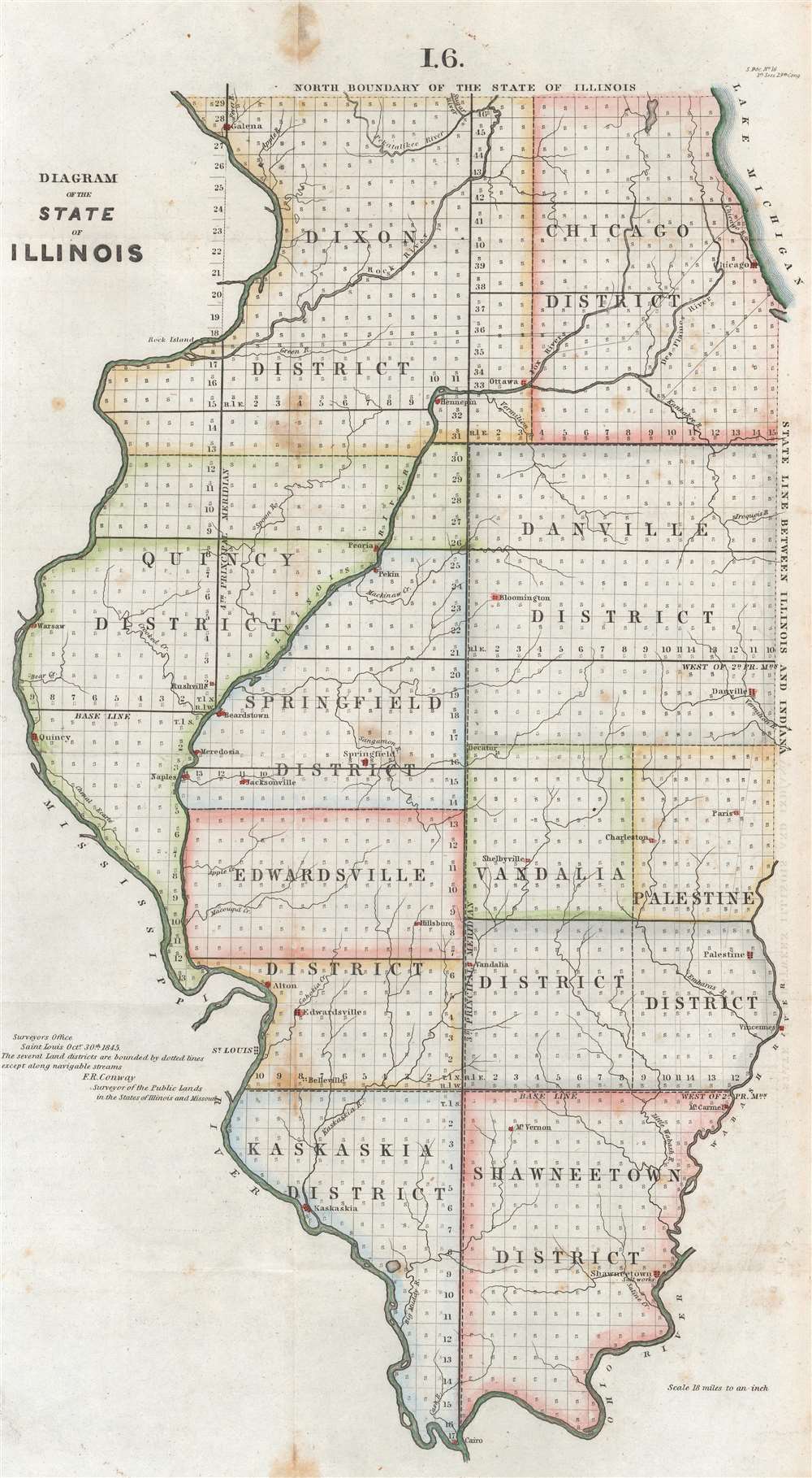 Diagram of the State of Illinois. - Main View