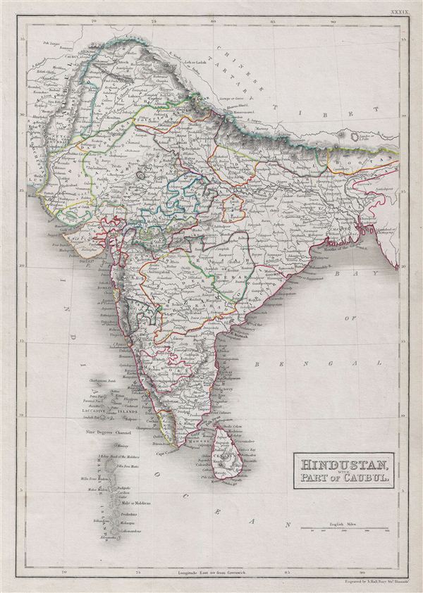 Hindustan,  with part of Cabul. - Main View