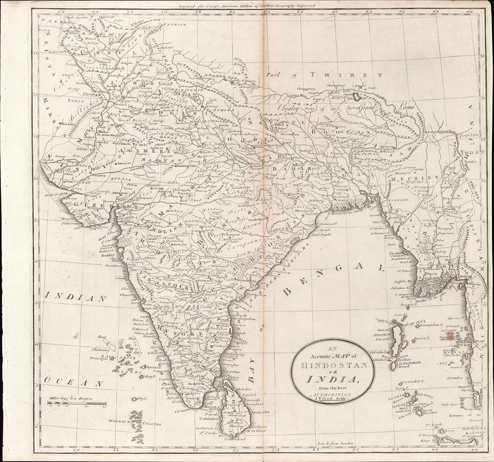 Map of Hindostan or India. - Main View