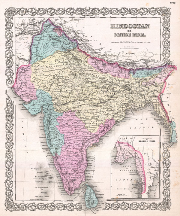 Hindostan or British India. - Main View