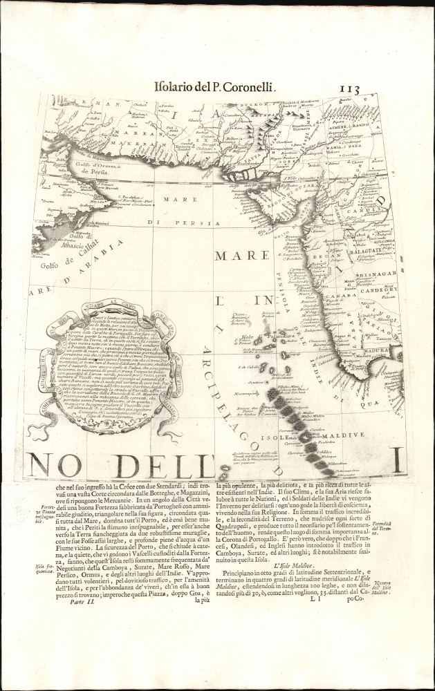 Avvertimento Al Navigli Che Partono Da Goa Per Andare Al Capo Di Buona Speranza Per Il Di Fuori Di Madagascar. - Main View
