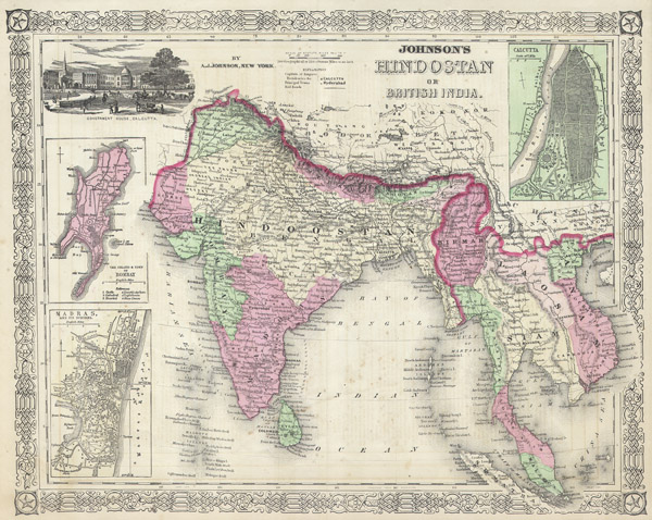 Johnson’s Hindostan or British India. - Main View