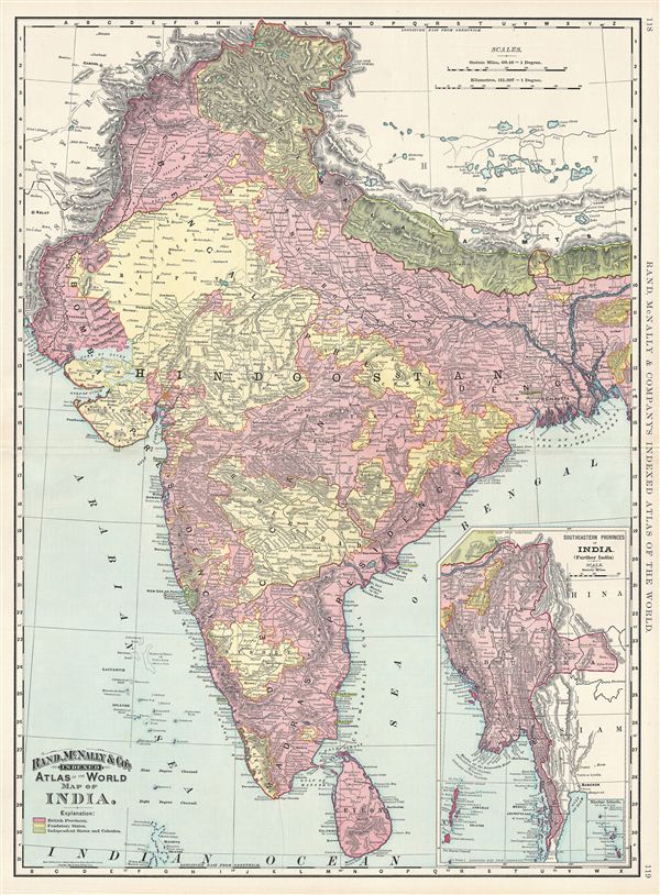 Map of India. - Main View