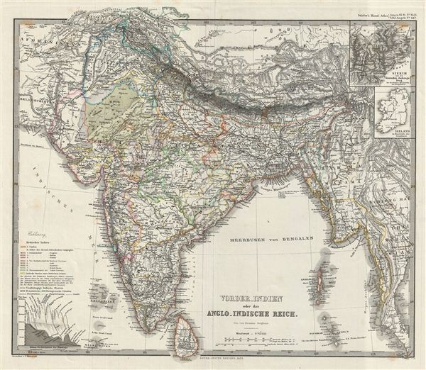 old maps of indian subcontinent Vorder Indien Oder Das Anglo Indische Reich Geographicus Rare old maps of indian subcontinent