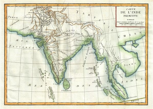 Carte de l'Inde Primitive. - Main View