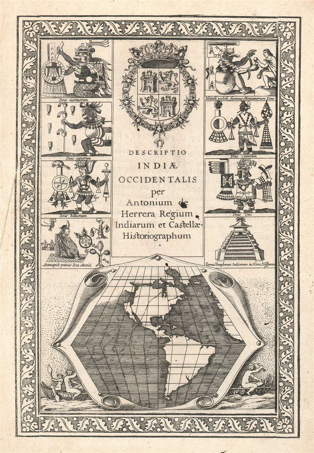 Descriptio Indiae Occidentalis per Antonium de Herrera. - Main View