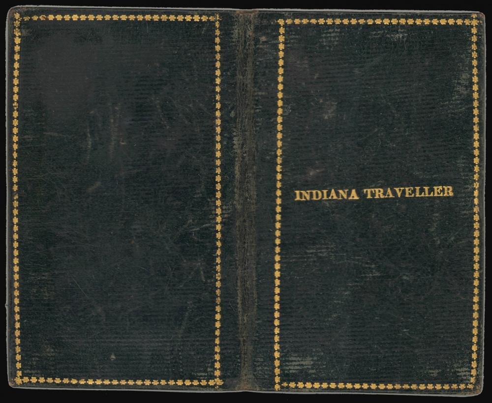 The Travellers Pocket Map of Indiana with its roads and distances. / Indiana Traveller. - Alternate View 1