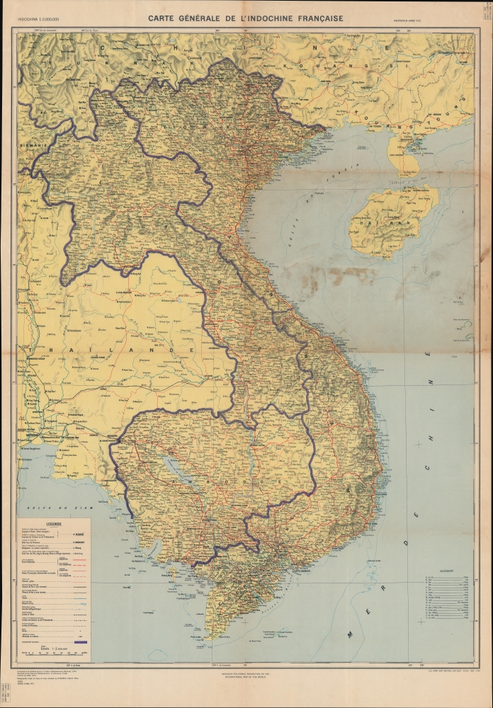 Carte Générale de l'Indochine Française. - Main View