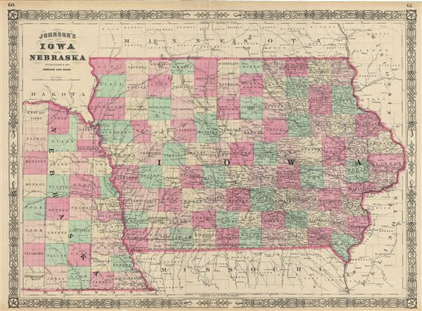 Johnson's Iowa and Nebraska. - Main View