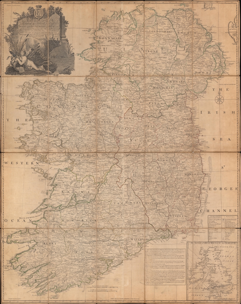 A Map of the Kingdom of Ireland, Divided into Provinces, Counties, and Baronies... - Main View