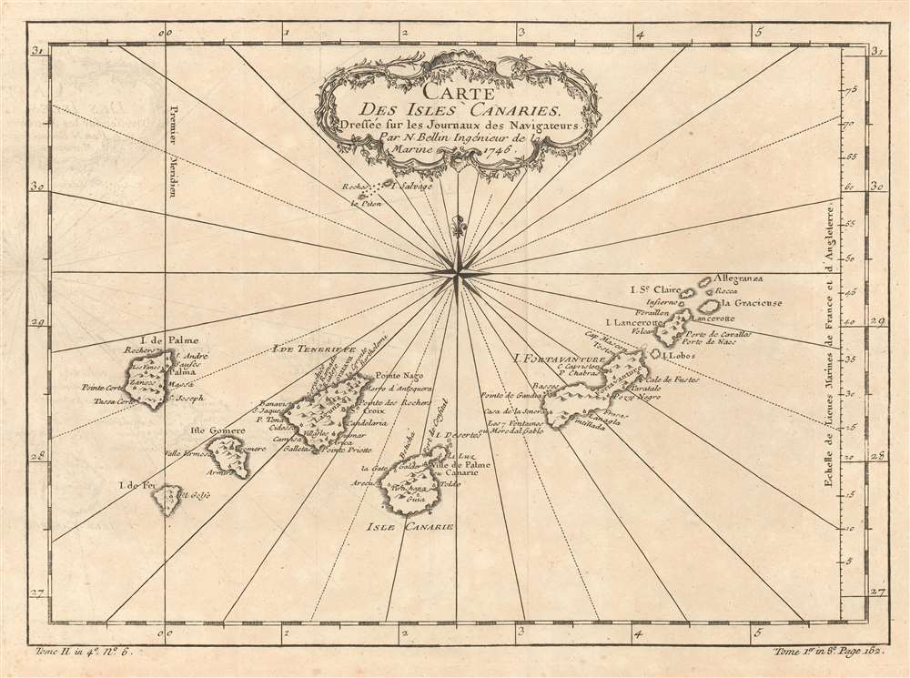 Carte des Isles Canaries. - Main View