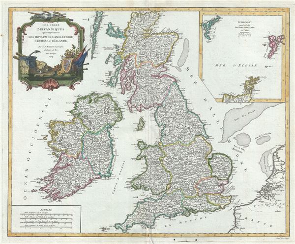 Les Isles Britanniques qui comprennent les Royaumes d'Angleterre, d'Ecosse et d'Irlande. - Main View