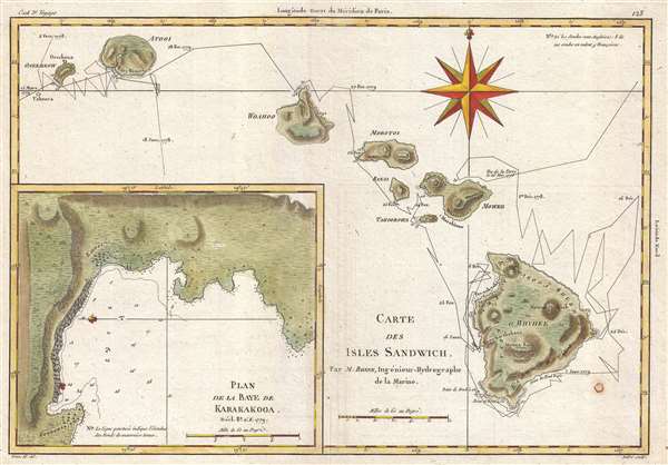 Carte des Isles Sandwich. - Main View