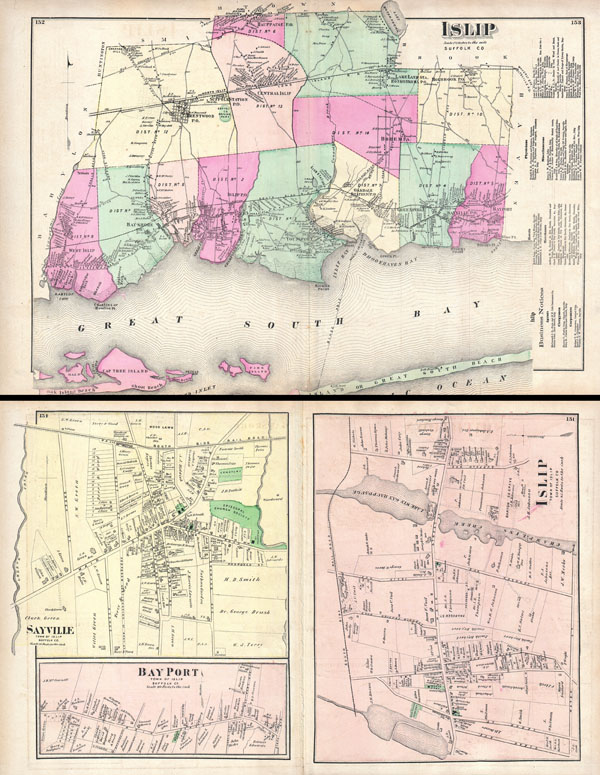 Islip, Suffolk, Co. / Islip, Town of Islip, Suffold Co. / Bay Port, Town of Islip, Suffold Co. / Sayville, Town of Islip, Suffold Co. - Main View