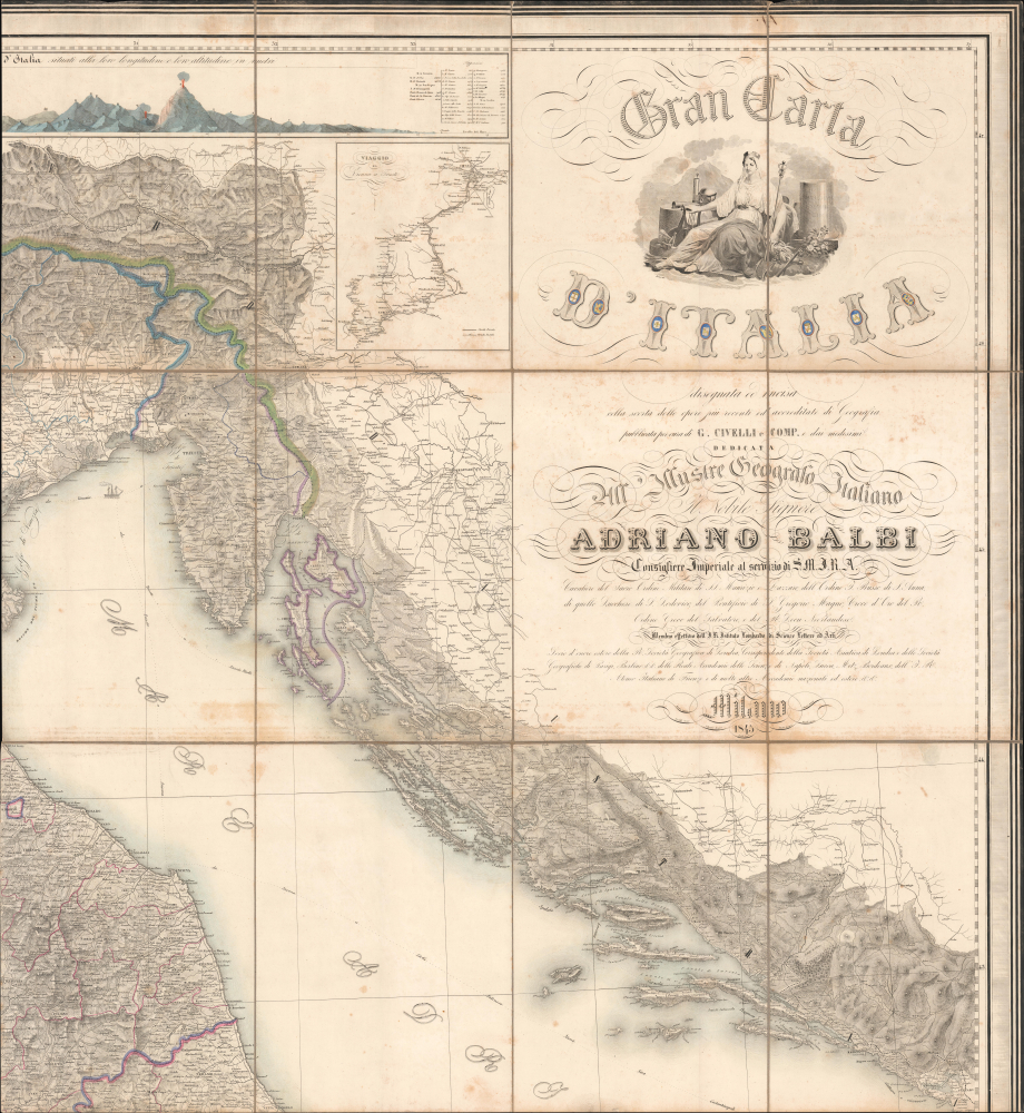 Gran Carta d'Italia. - Alternate View 2