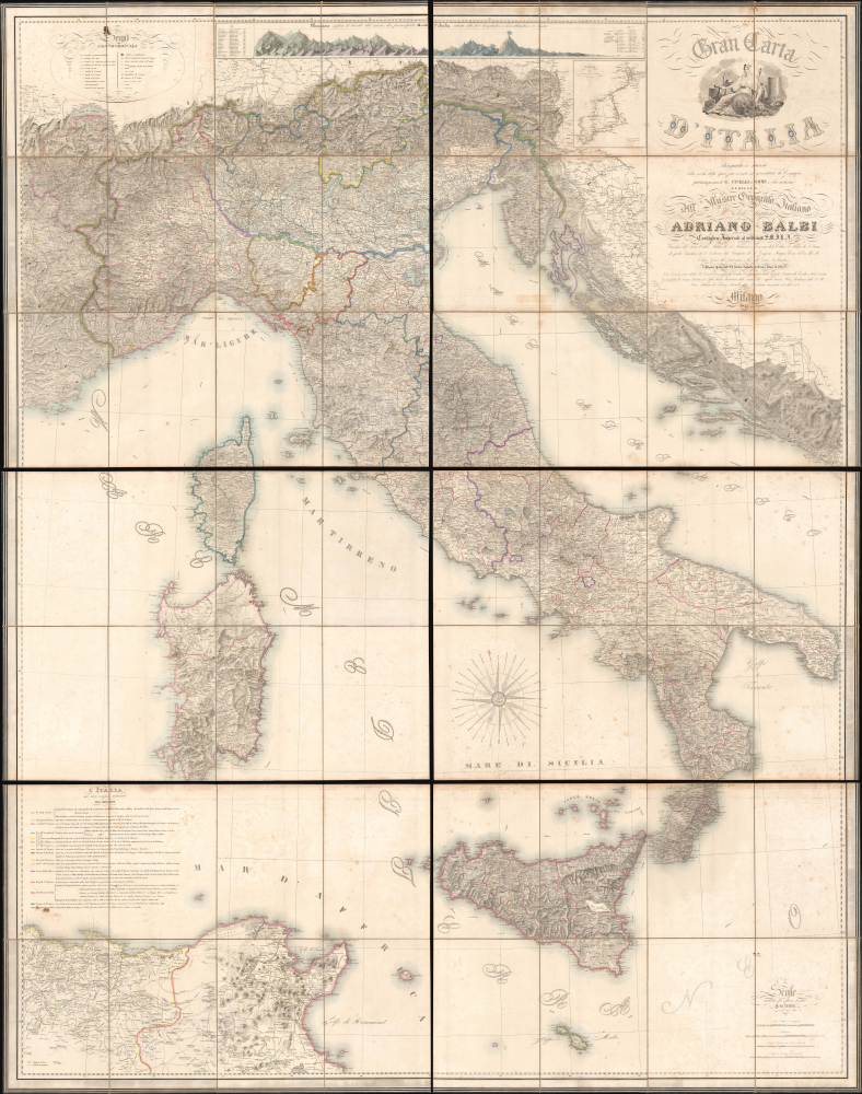 Gran Carta d'Italia. - Main View