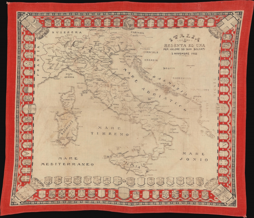 Italia Redenta ed una per valore dei suoi soldati, 3 Novembre 1918. - Main View