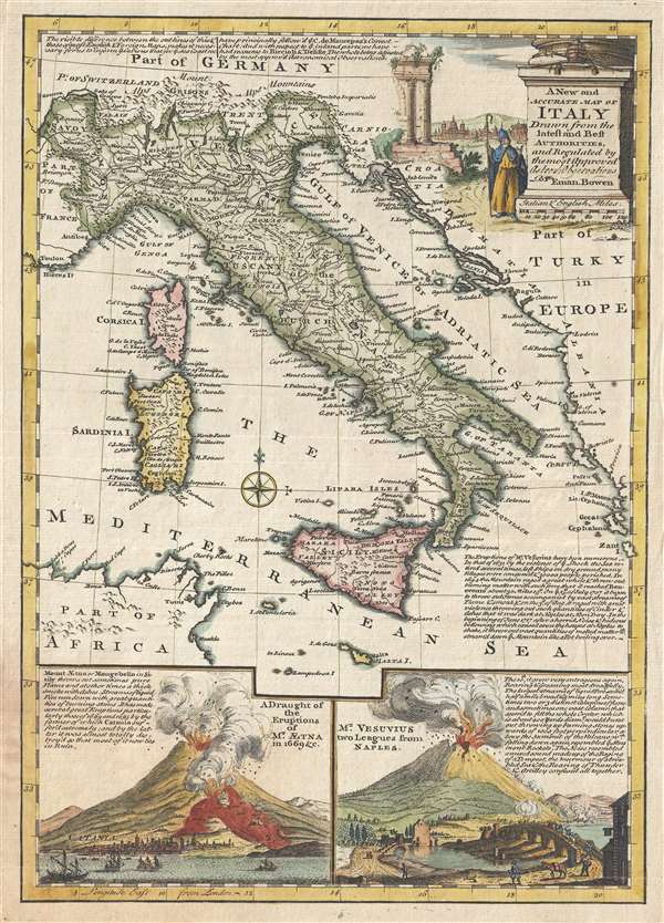 A New and Accurate Map of Italy Drawn from the latest and Best Authorities. - Main View