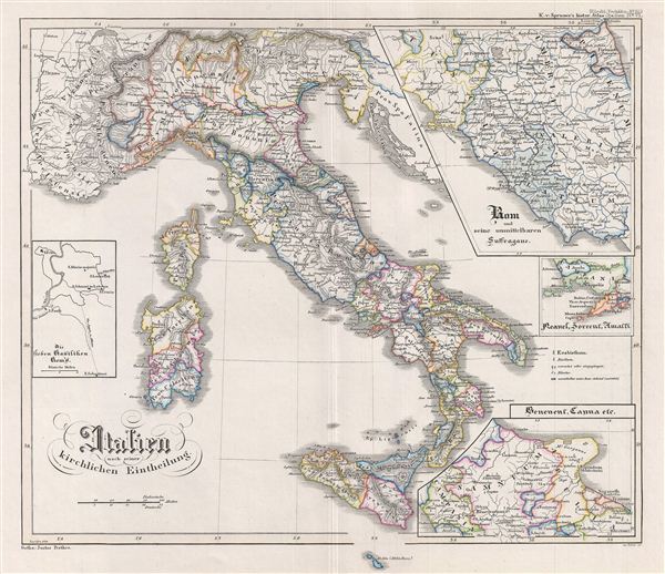 Italien nach seiner kirchlichen Eintheilung. - Main View