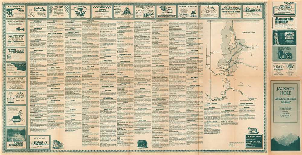 Jackson Hole Picture Map. - Alternate View 2