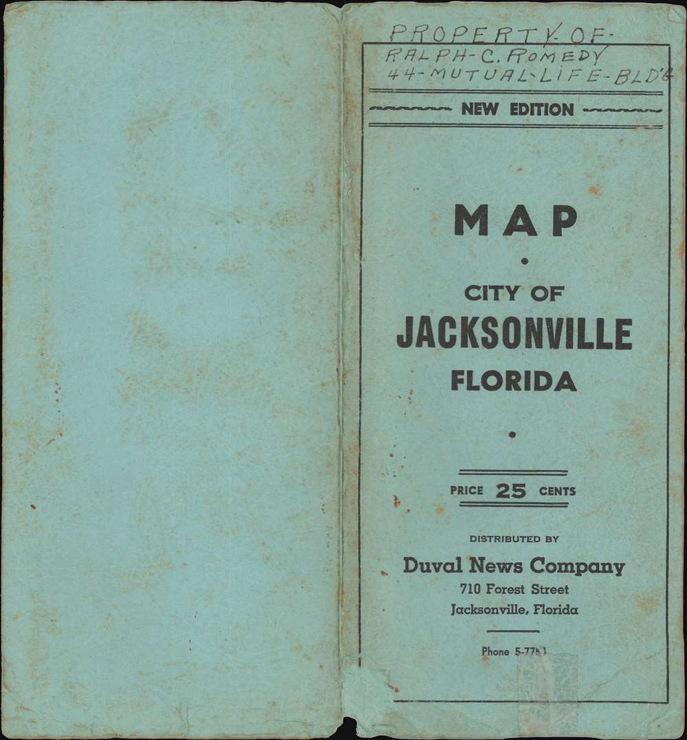 Map of Jacksonville, Florida, and vicinity. - Alternate View 2
