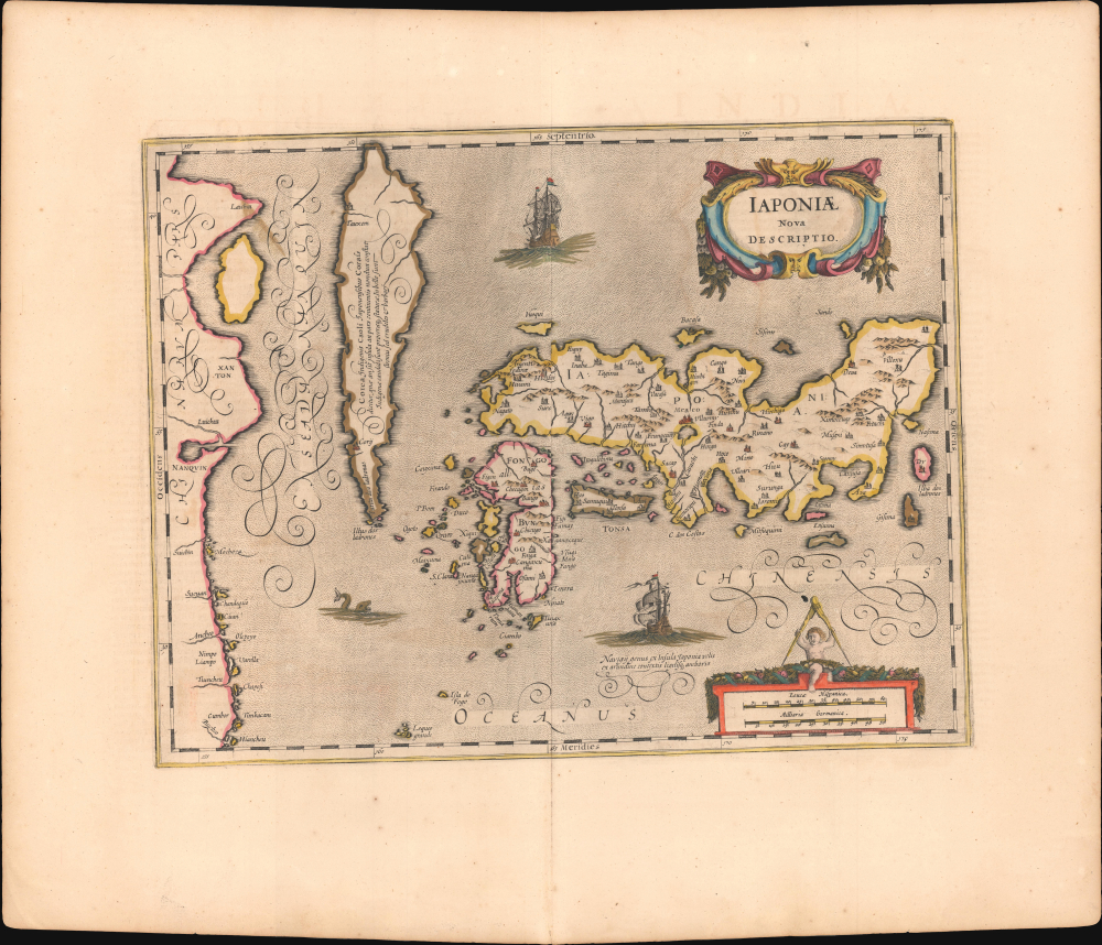 1636 Jansson / Teixeira Map of Japan w/ Insular Korea