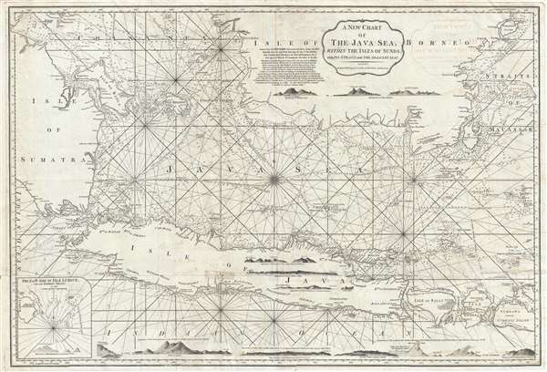 A New Chart of the Java Sea, within the Isles of Sunda; with its Straits and the Adjacent Seas. - Main View