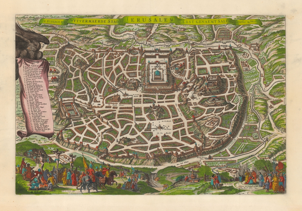 De heylige en wytvermaerde stadt Ierusalem eerst genaemt Salem: Genesis 14, vers 18. - Main View