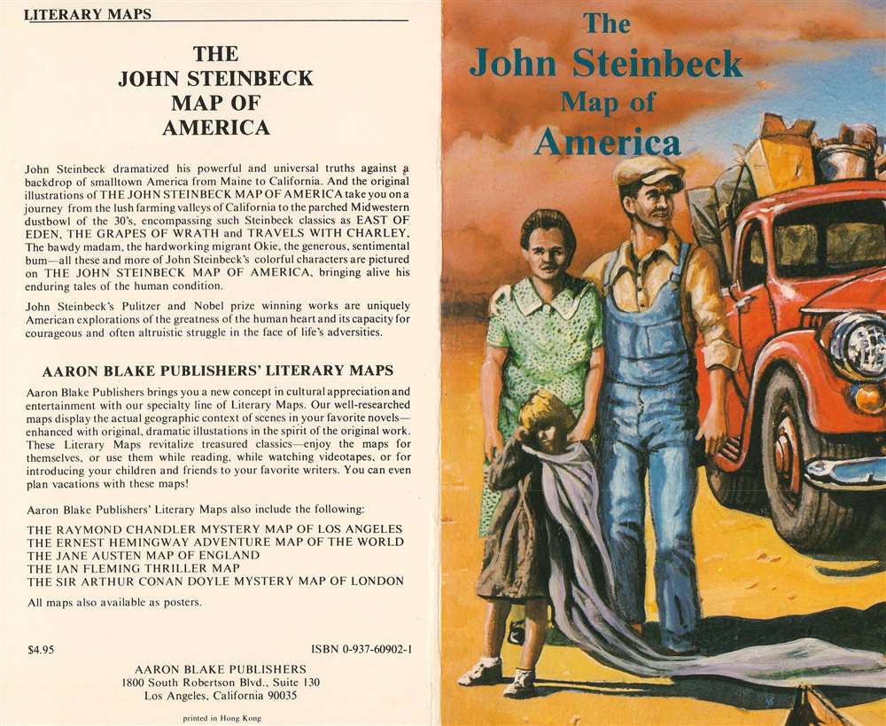The John Steinbeck Map of America. - Alternate View 1