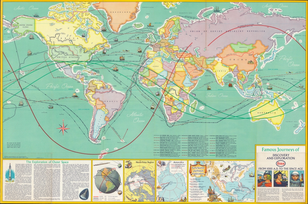 Famous Journeys of Discovery and Exploration from 1000 A.D. to the Space Age. - Main View