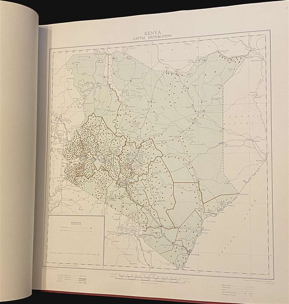 Atlas of Kenya: a comprehensive series of new and authentic maps prepared from the national survey and other governmental sources, with gazetteer and notes on pronunciation and spelling. - Alternate View 4