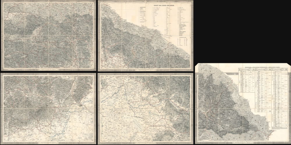 Administrativ-und General-Karte des Königreiches Ungarn... [Administrative and General Map of the Kingdom of Hungary...] - Alternate View 3