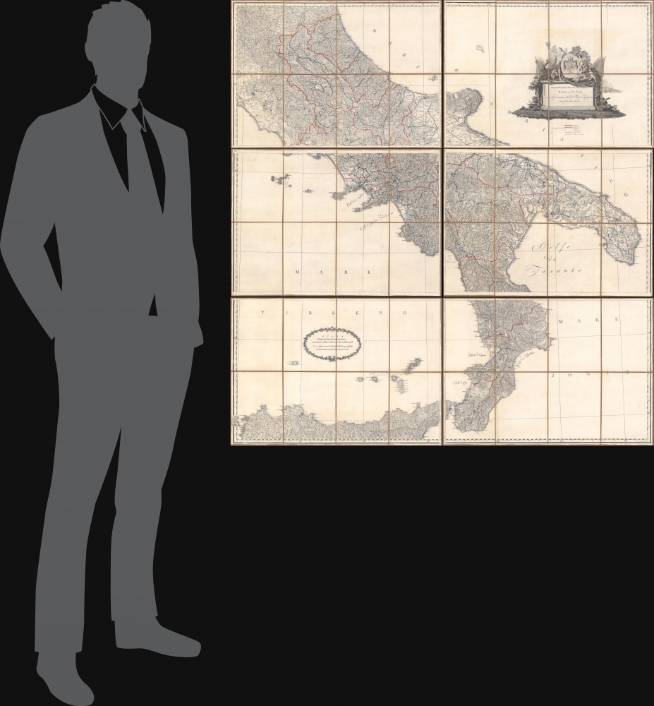 Atlante del regno di Napoli - Ridotto in VI. Fogli da G.A. Rizzi-Zannoni, Geografo di Sua Maestà Siciliana. - Alternate View 1
