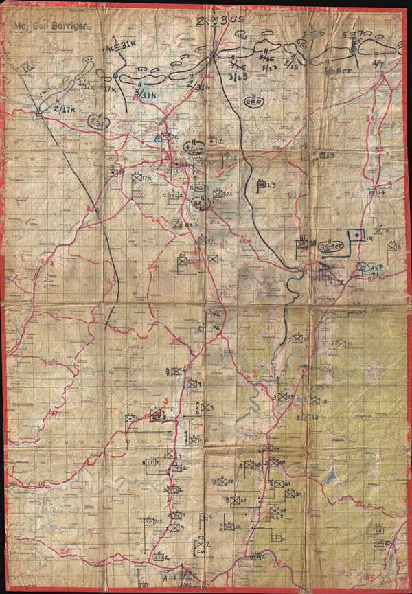 [Barriger Map of Ch'orwon, Korea] - Main View