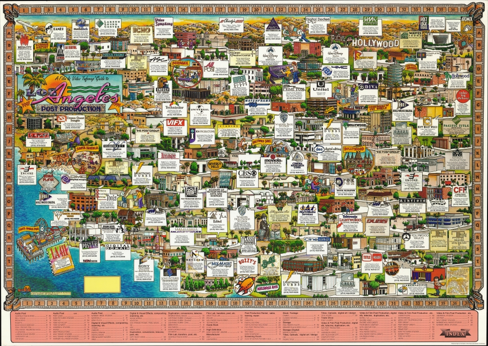 A Film and Video 'Infomap' Guide to Los Angeles Post Production 1997 1999. - Main View