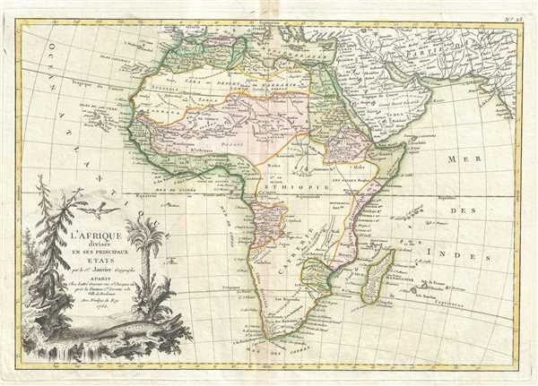 L'Afrique divisee en ses Principaux Etats. - Main View